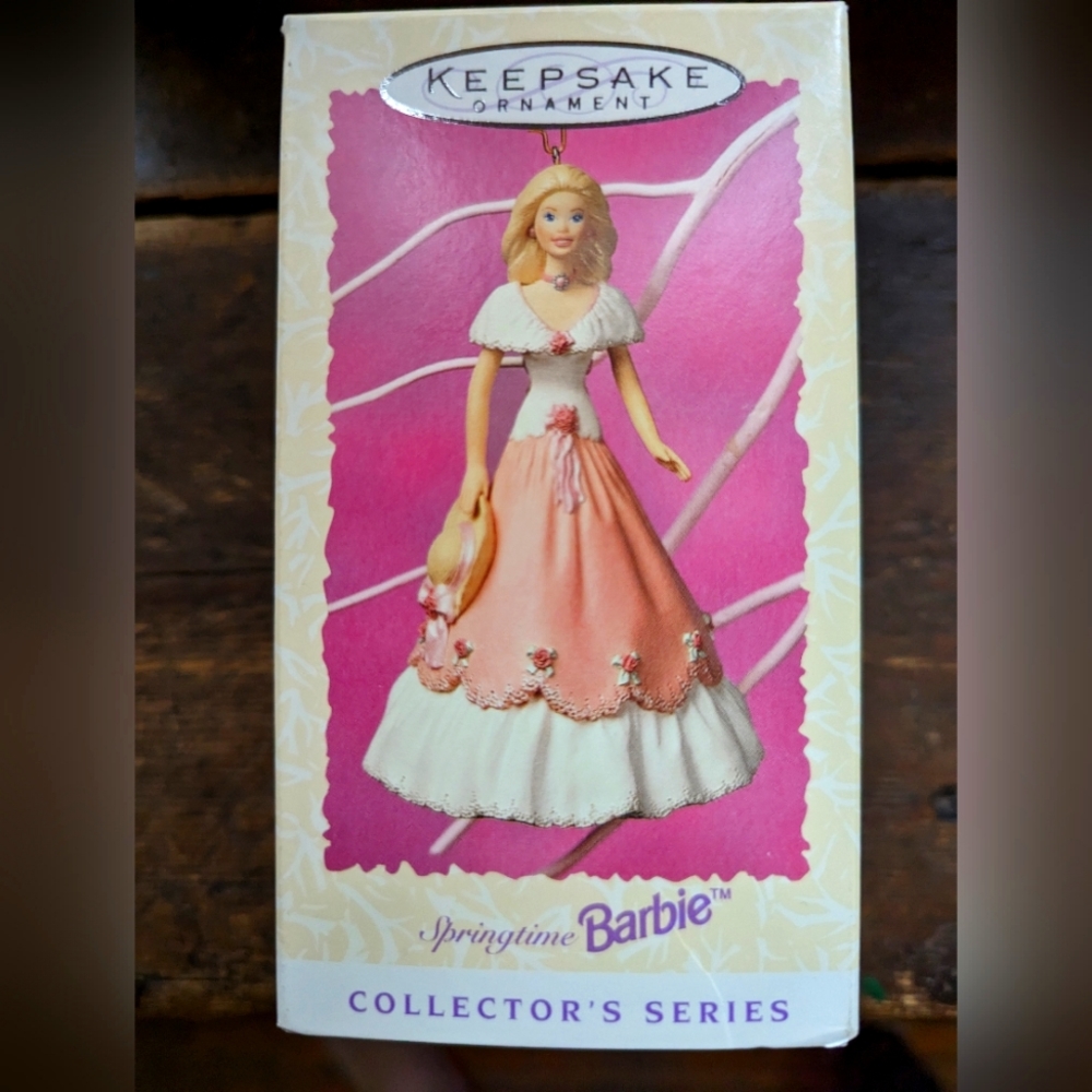 Vintage Hallmark Springtime BARBIE Keepsake Ornament 1997 Spring Collection NEW!